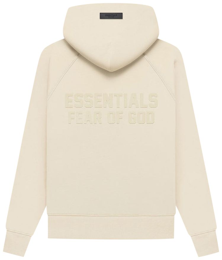 Fear of God Essentials Full Zip Hoodie Egg Shell
