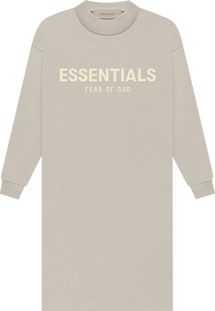 Fear of God Essentials Long-Sleeve Tee Dress 'Smoke'