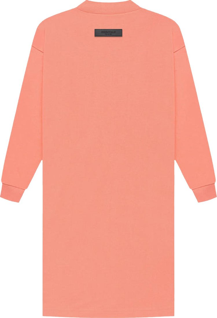 Fear of God Essentials Long Sleeve Tee Dress Coral