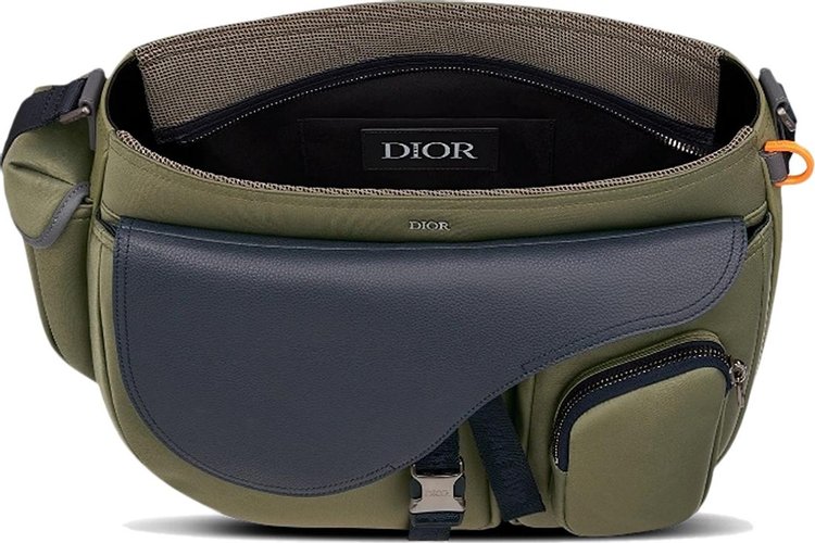 Dior Leather Saddle Soft Bag Green