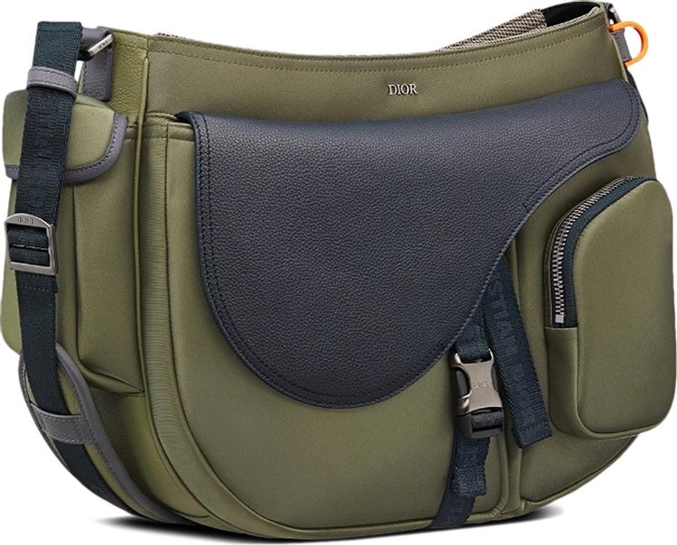 Dior Leather Saddle Soft Bag Green