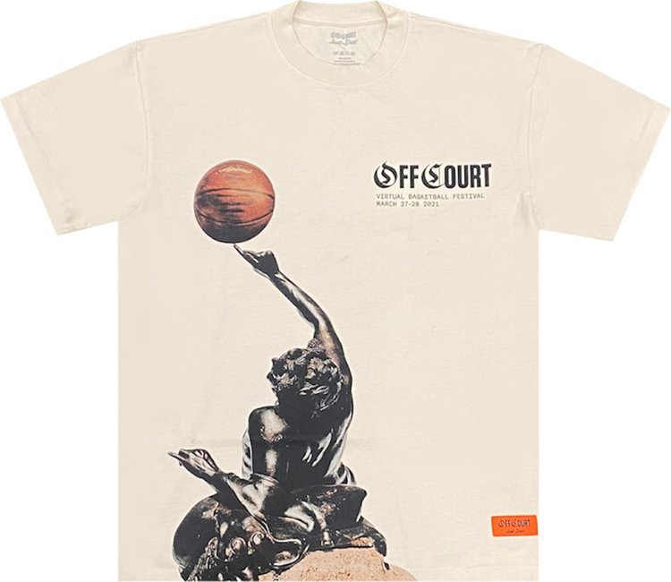 Just Don Off Court Tee 'Cream'
