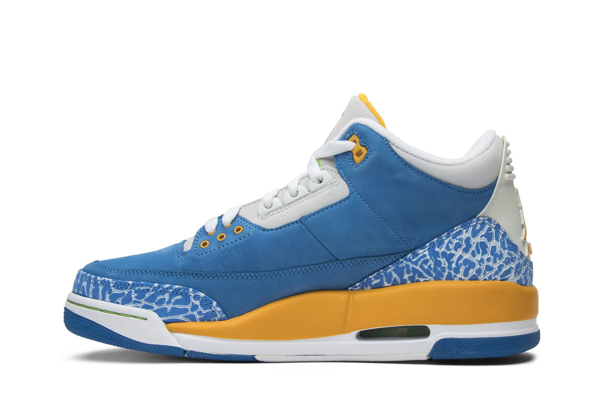 Air jordan 3 orange and blue sales