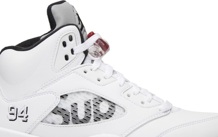 Supreme x Air Jordan 5 Retro White