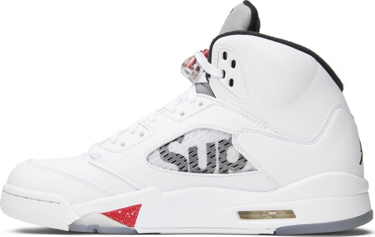 Supreme x Air Jordan 5 Retro White