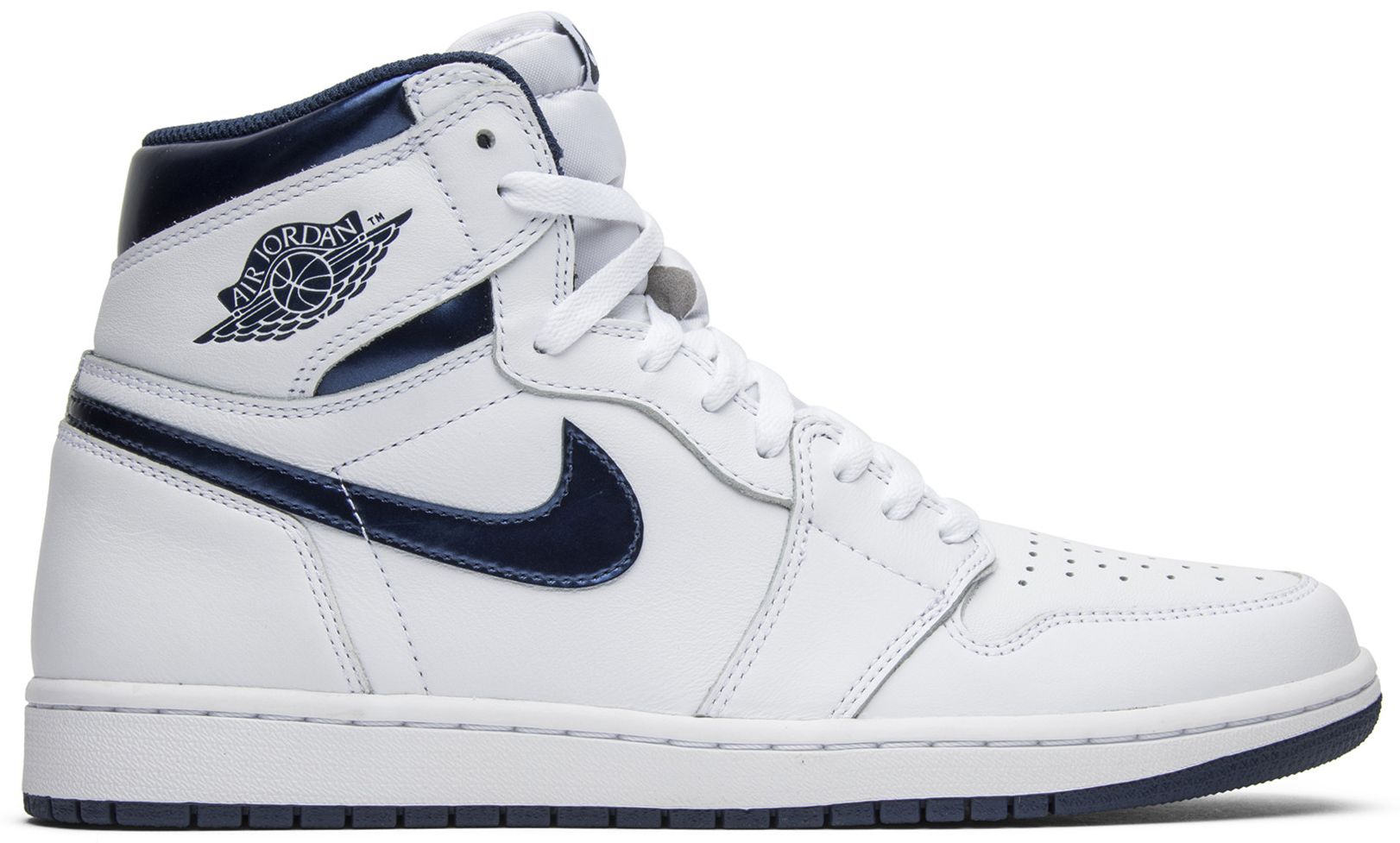 retro 1 metallic navy