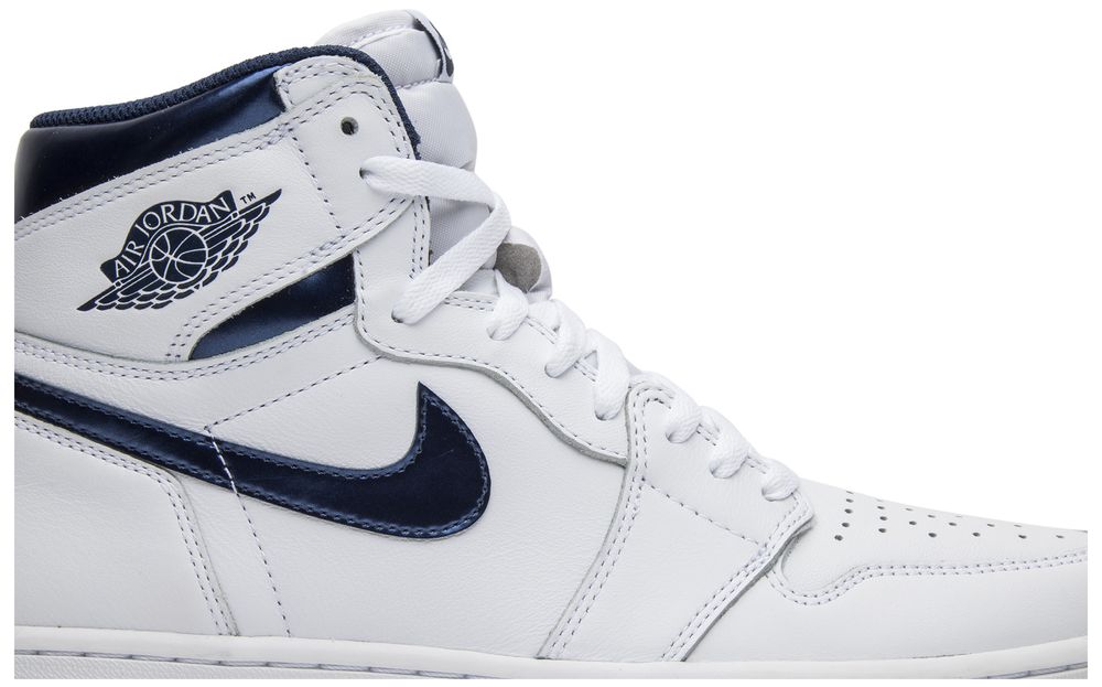 retro 1 metallic navy