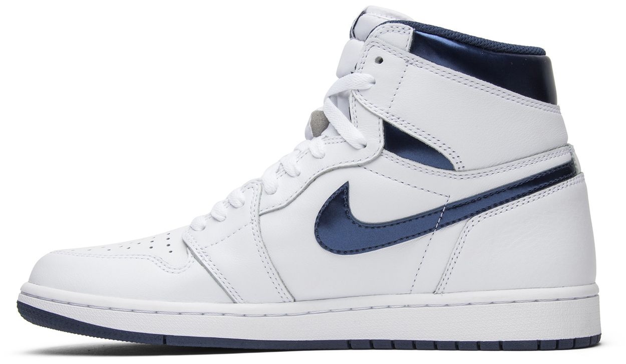 retro 1 metallic navy