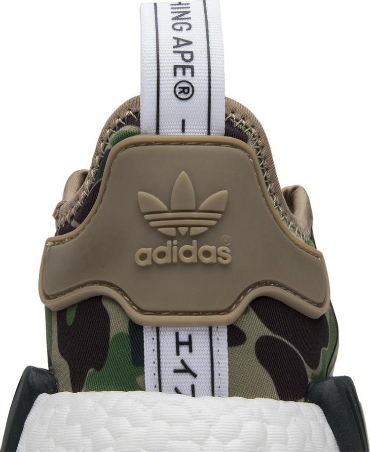 A Bathing Ape x NMD R1 Olive Camo