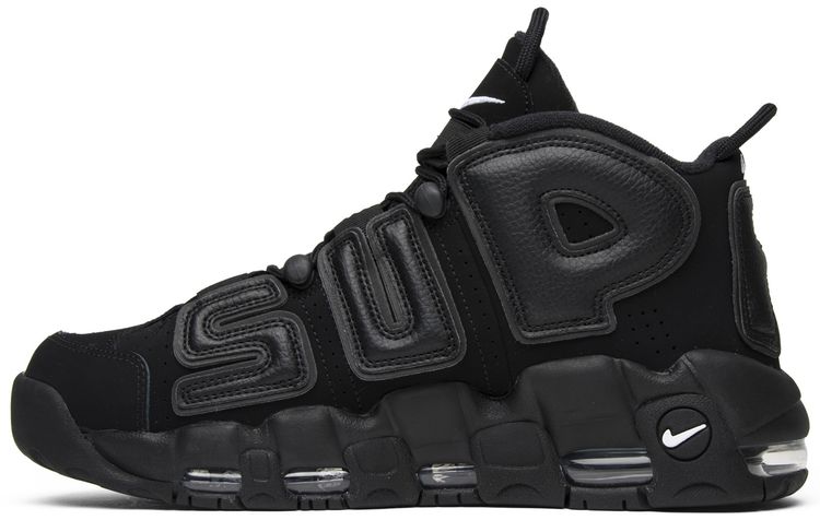 Nike Supreme x Air More Uptempo Black