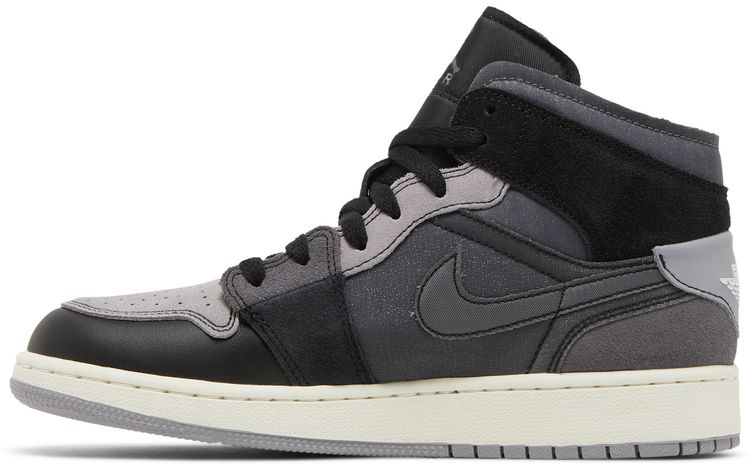 Air Jordan 1 Mid SE Craft GS Inside Out   Black