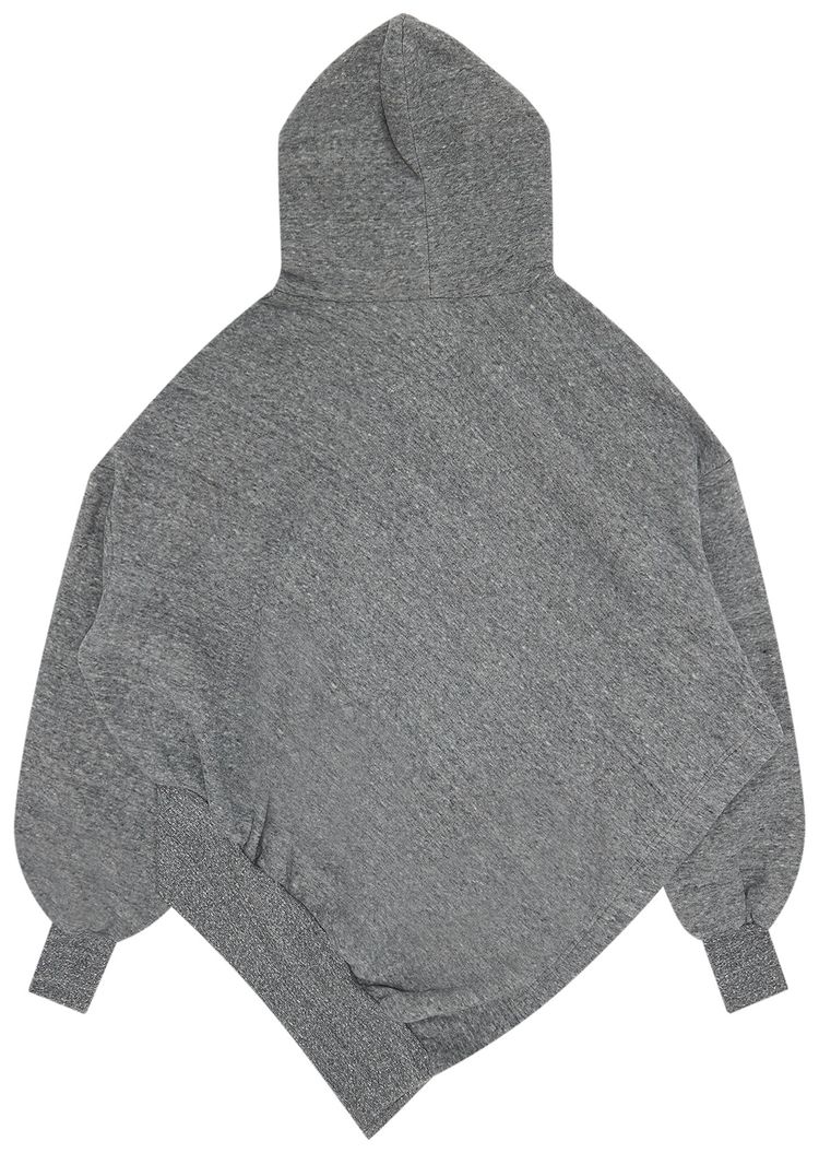 Yohji Yamamoto Regulation Uneven Hoodie Grey