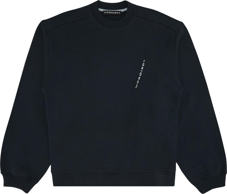 Buy Y/Project Pinched Logo Sweatshirt 'Navy' - SWEAT48 S23 J85 NAVY | GOAT