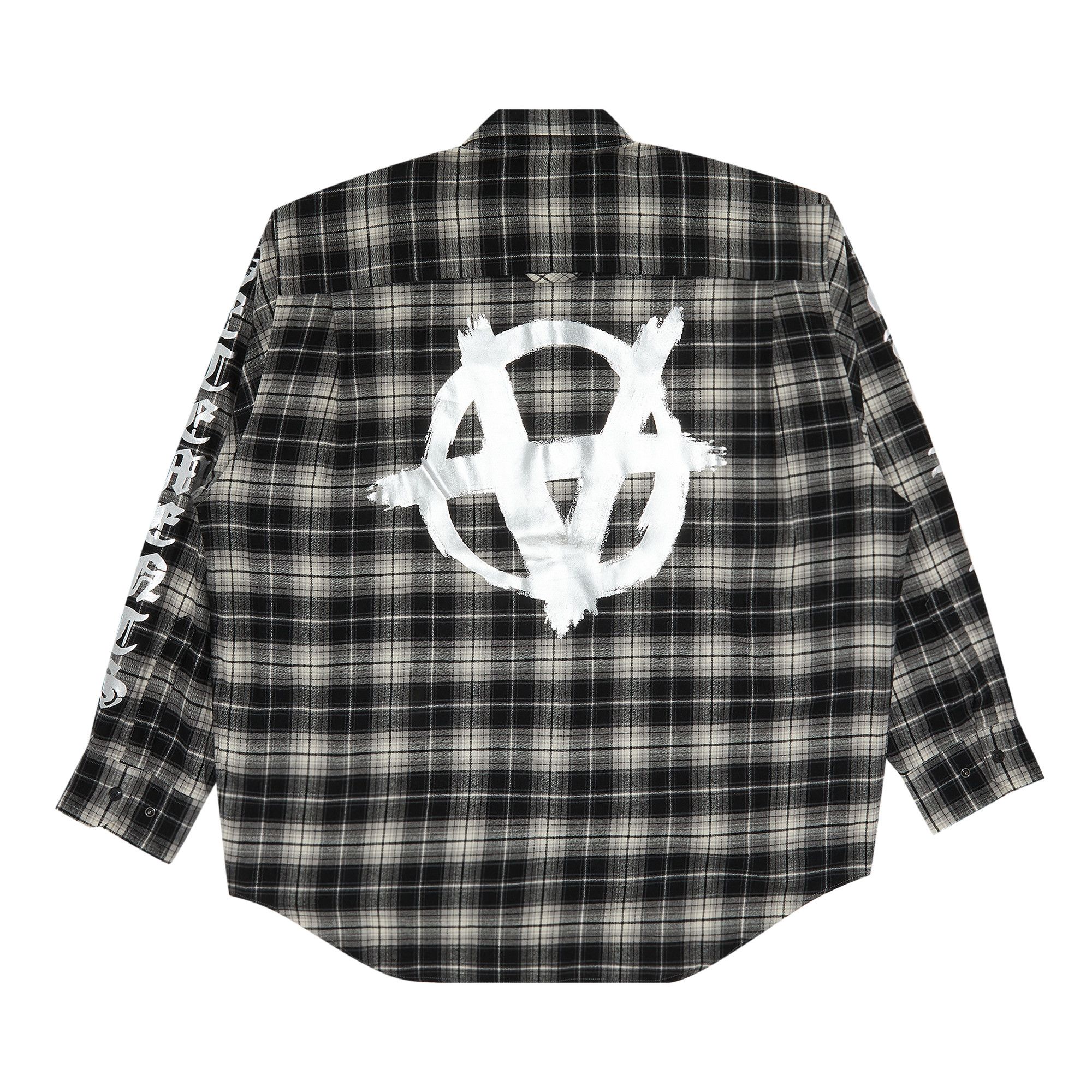 種類豊富な品揃え Double Vetements Buy Anarchy 'Black/White Shirt Flannel Logo シャツ