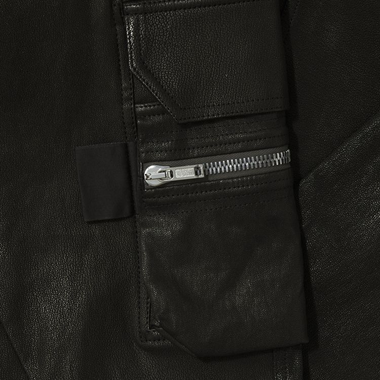 Rick Owens Leather Mastodon Cargo Black