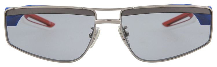 Balenciaga Square Frame Sunglasses Silver