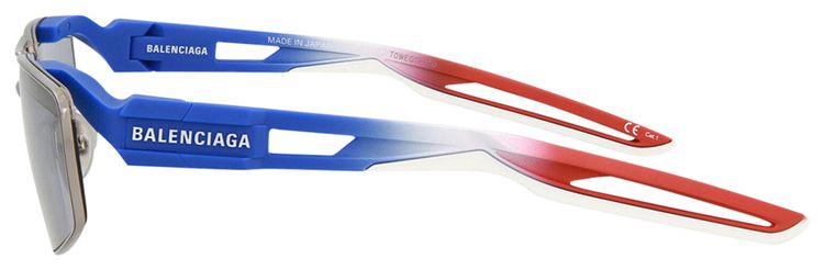 Balenciaga Square Frame Sunglasses Silver