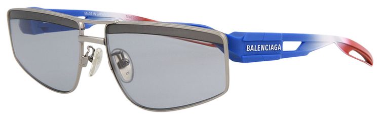Balenciaga Square Frame Sunglasses Silver