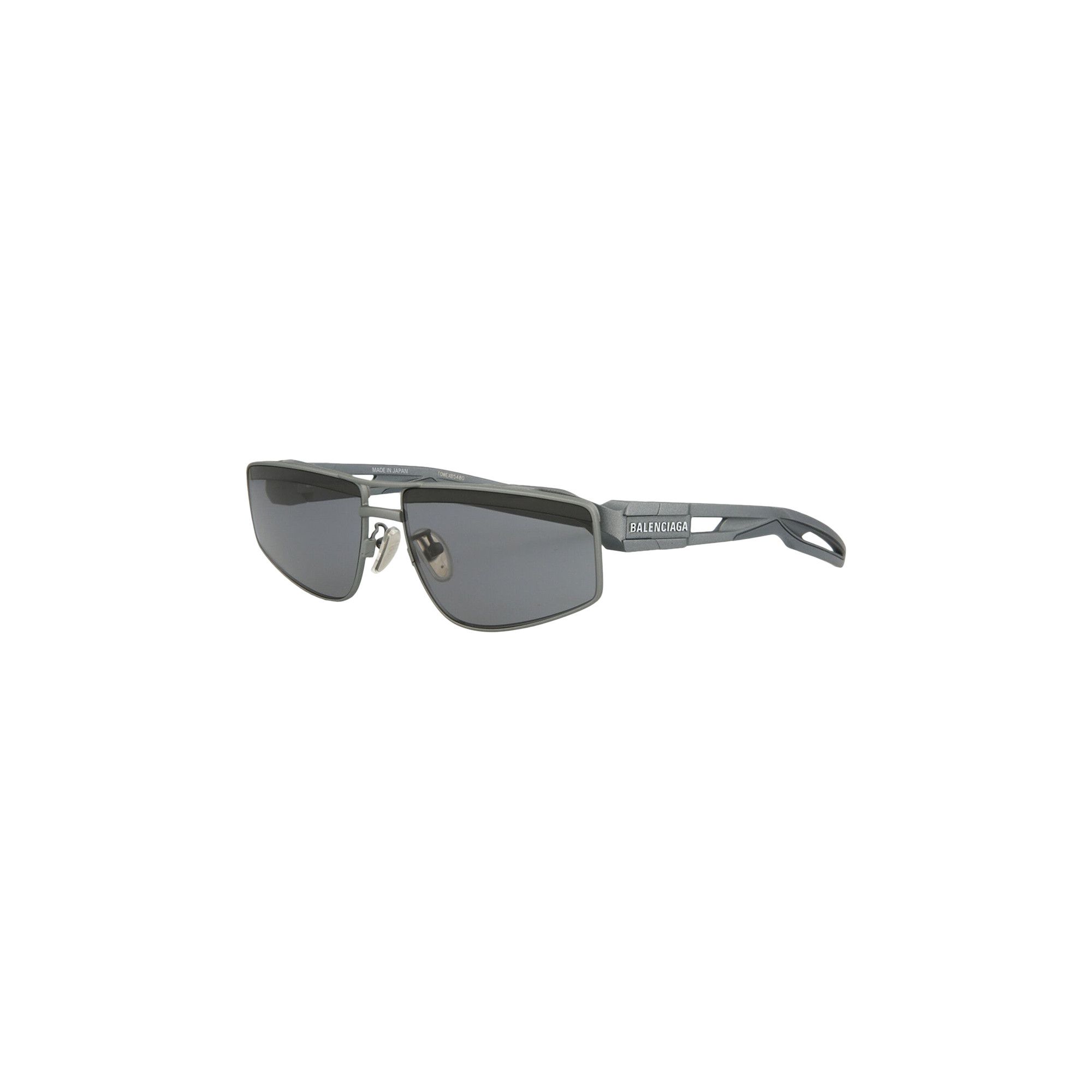 Buy Balenciaga Square Frame Sunglasses 'Silver' - BB0109S