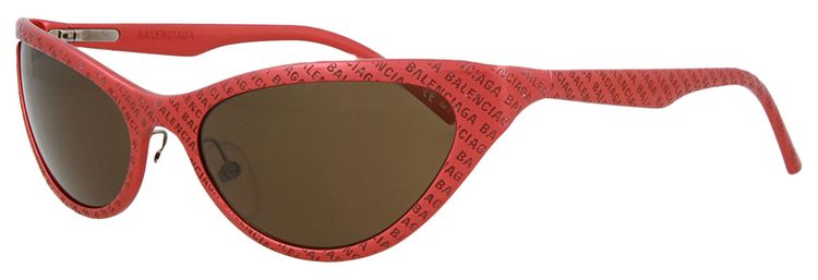 Balenciaga Cat Eye Frame Sunglasses Red