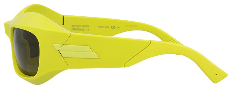 Bottega Veneta Round Frame Injection Sunglasses Green