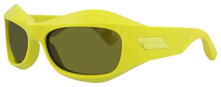 Bottega Veneta Round Frame Injection Sunglasses Green