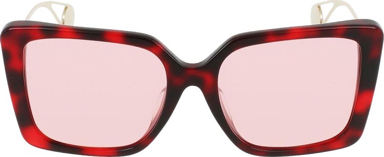 Gucci Square Frame Sunglasses 'Brown' | GOAT