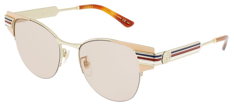 Gucci Round Frame Sunglasses Pink