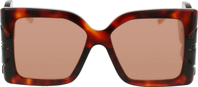 Gucci Square Frame Sunglasses 'Red'