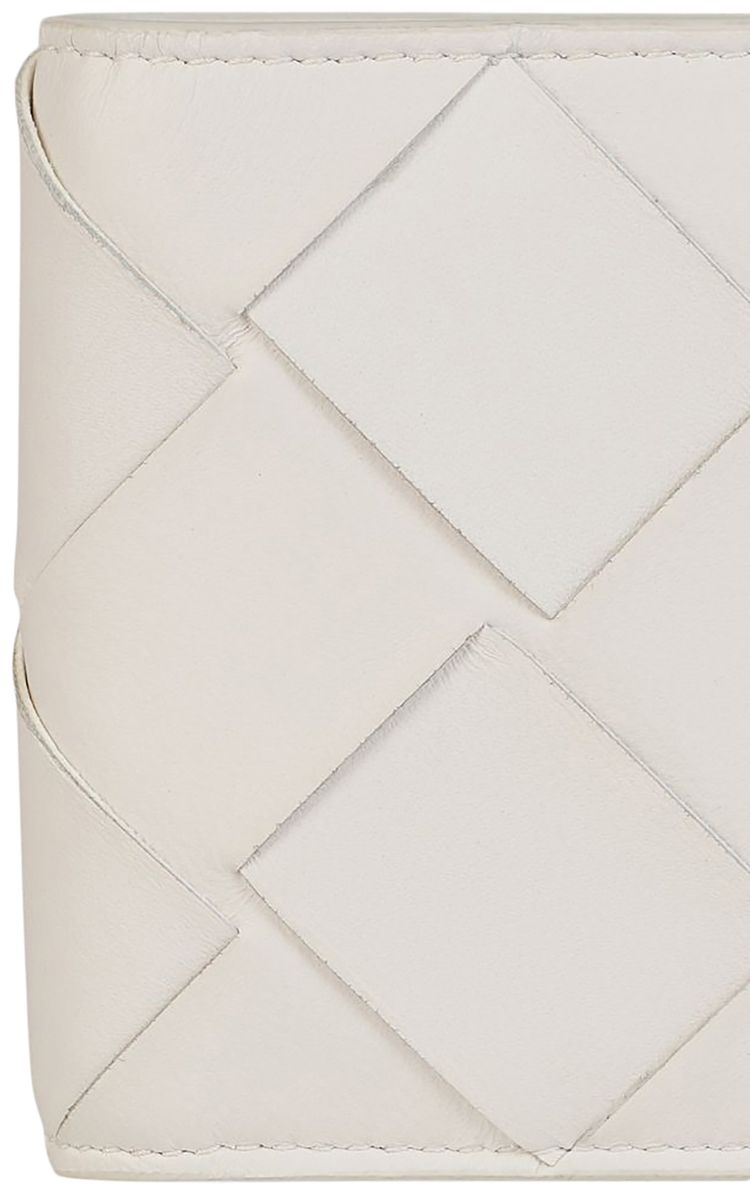 Bottega Veneta Intrecciato Bi Fold Wallet White