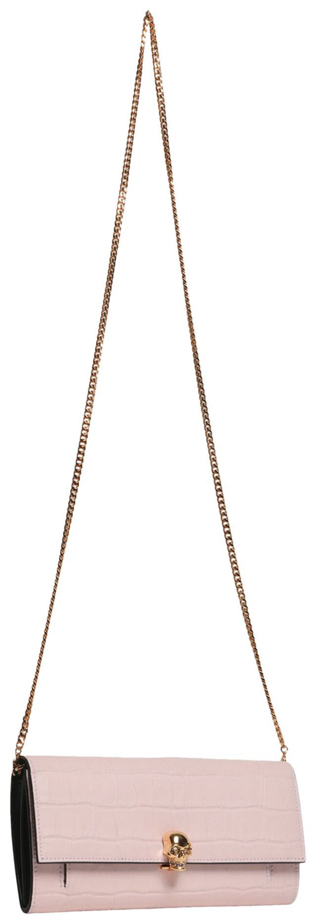 Alexander McQueen Skull Chain Wallet Pink