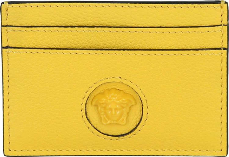 Versace La Medusa Card Holder Yellow