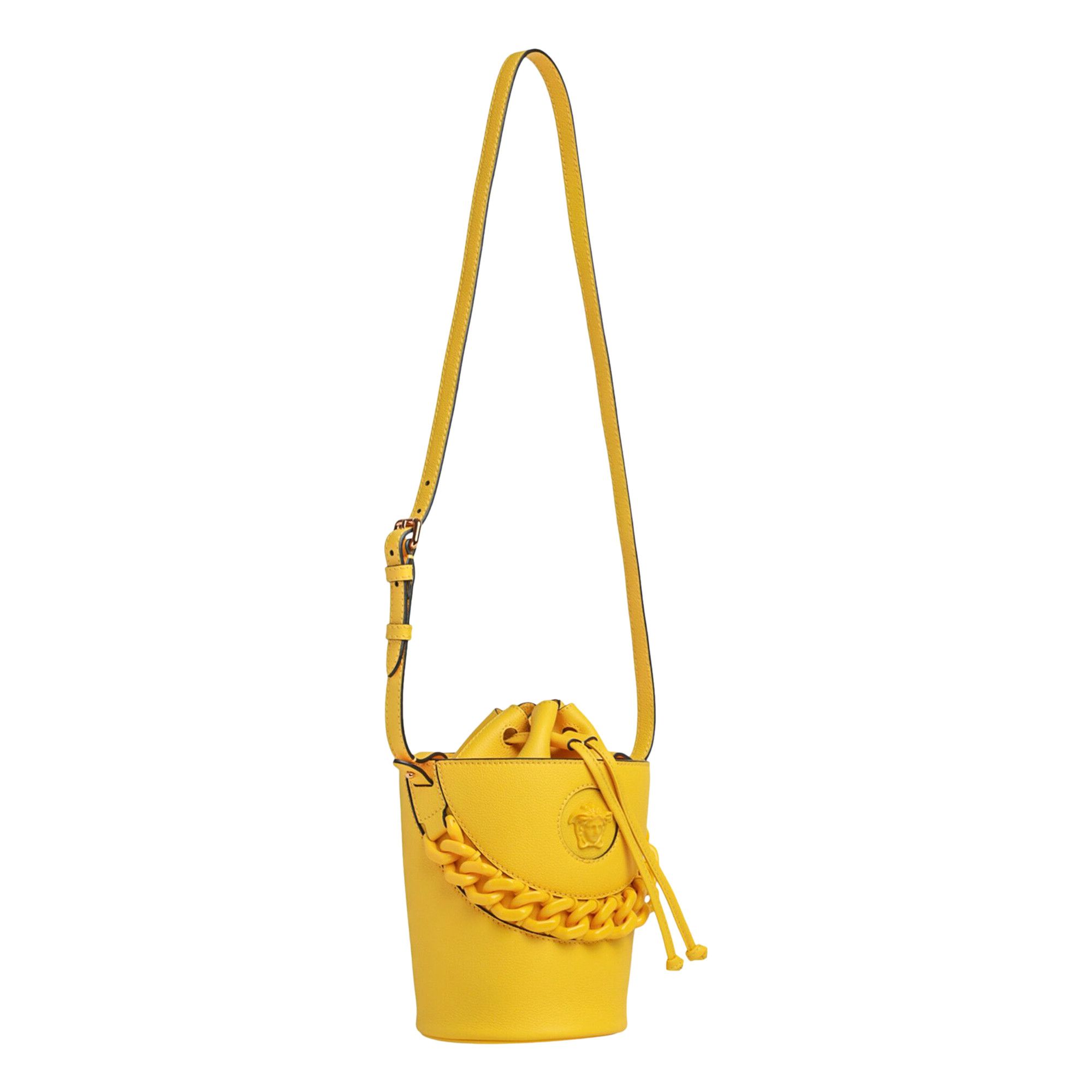 Buy Versace La Medusa Bucket Bag 'Yellow' - 1004247 DVIT2T 1Y70V