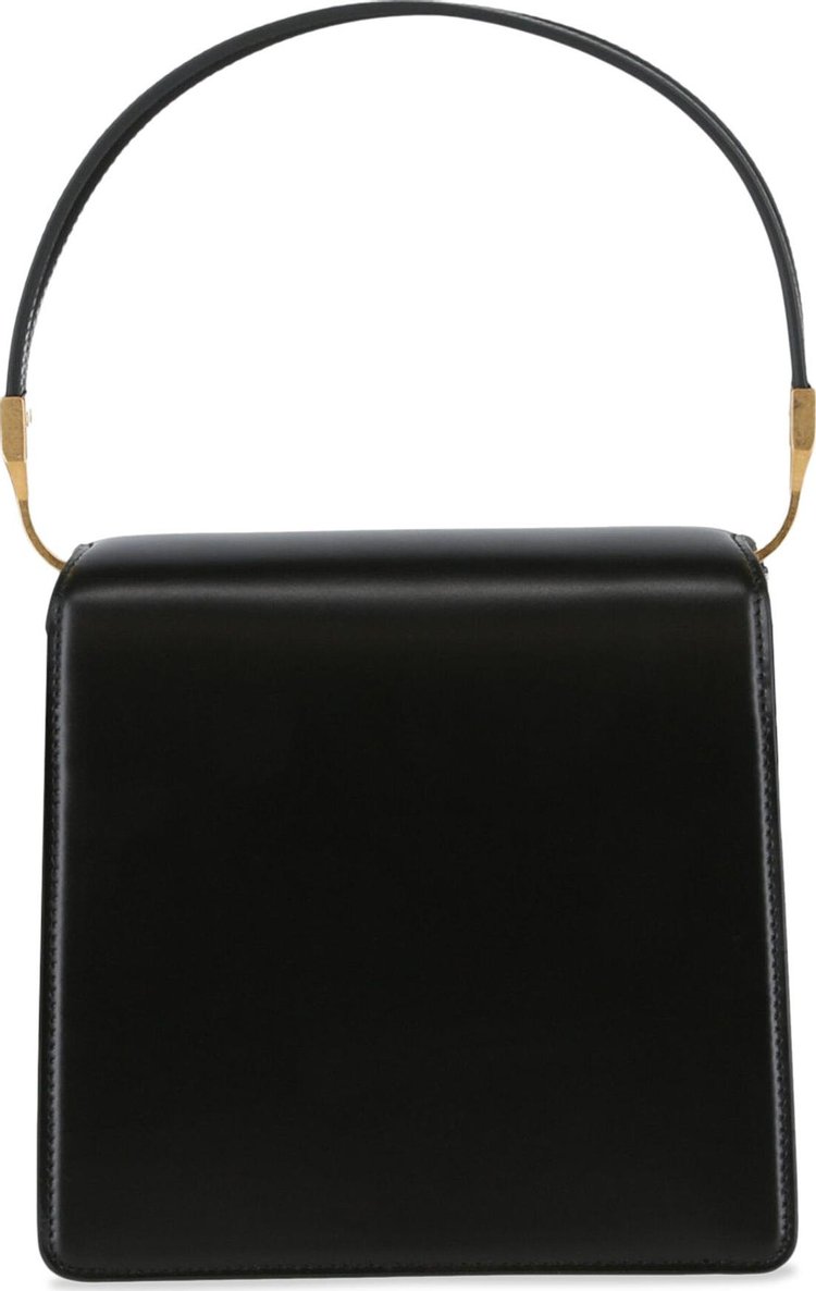 Balmain Ely Leather Shoulder Bag Black