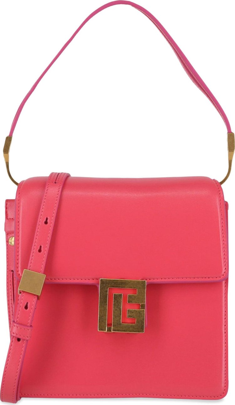 Balmain Ely Leather Shoulder Bag 'Pink'