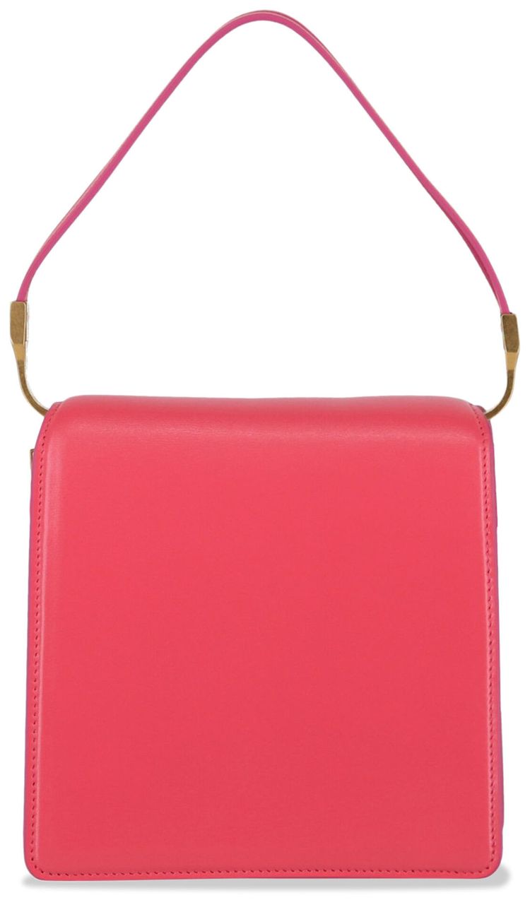 Balmain Ely Leather Shoulder Bag Pink