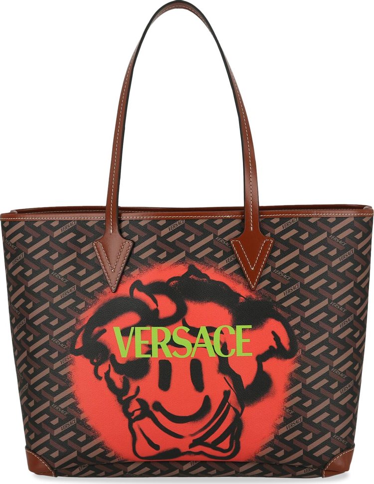 Versace La Greca Smile Tote Bag 'Multicolor'