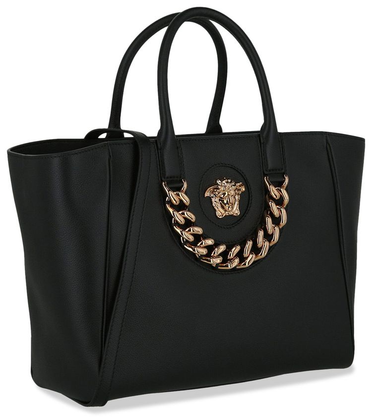 Versace La Medusa Medium Tote Bag Black