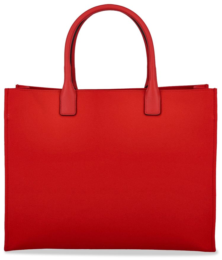 Versace La Medusa Canvas Tote Bag Red