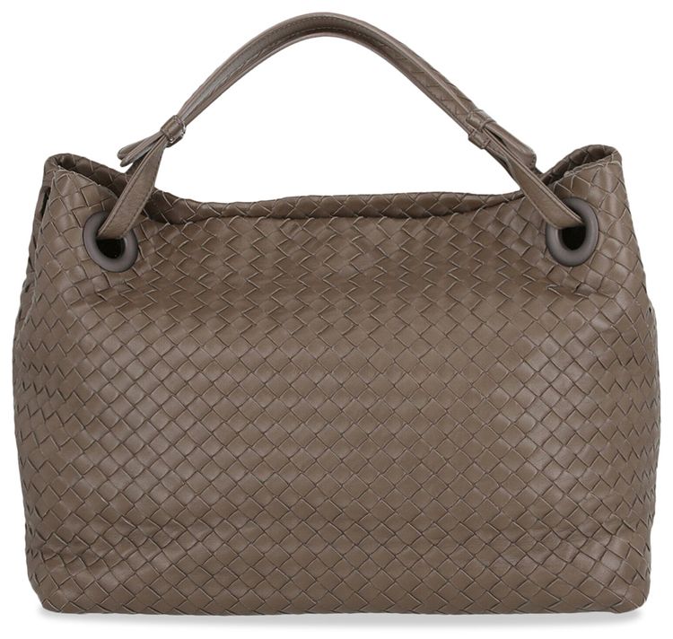 Bottega Veneta Bella Intrecciato Leather Tote Bag Brown