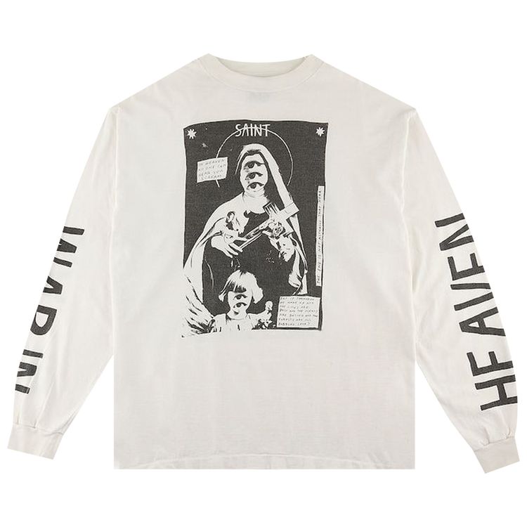 SAINT Mxxxxxx War In Heaven Long Sleeve T Shirt White