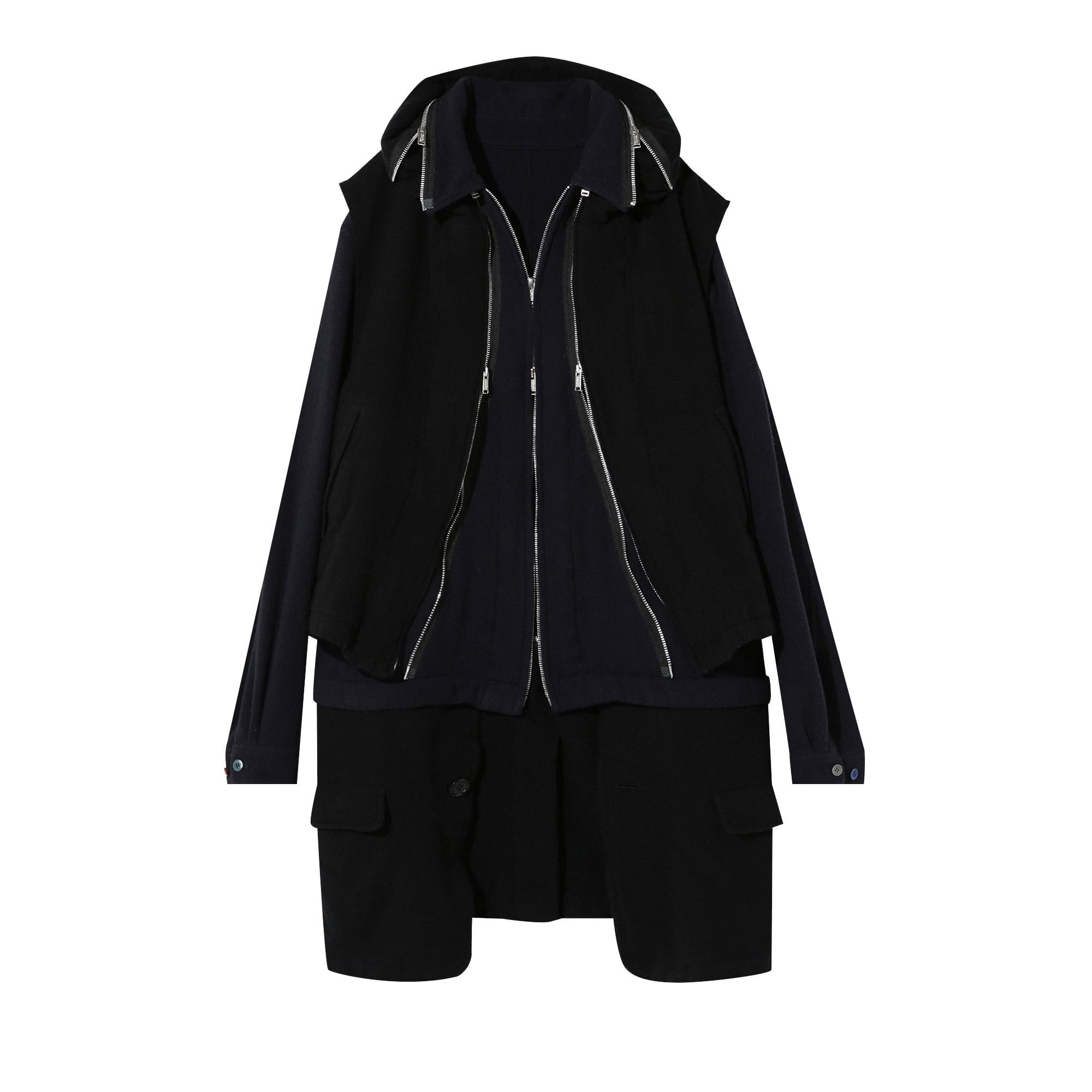 Double zipper parka online
