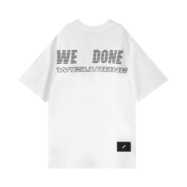 We11done Big Logo T Shirt White