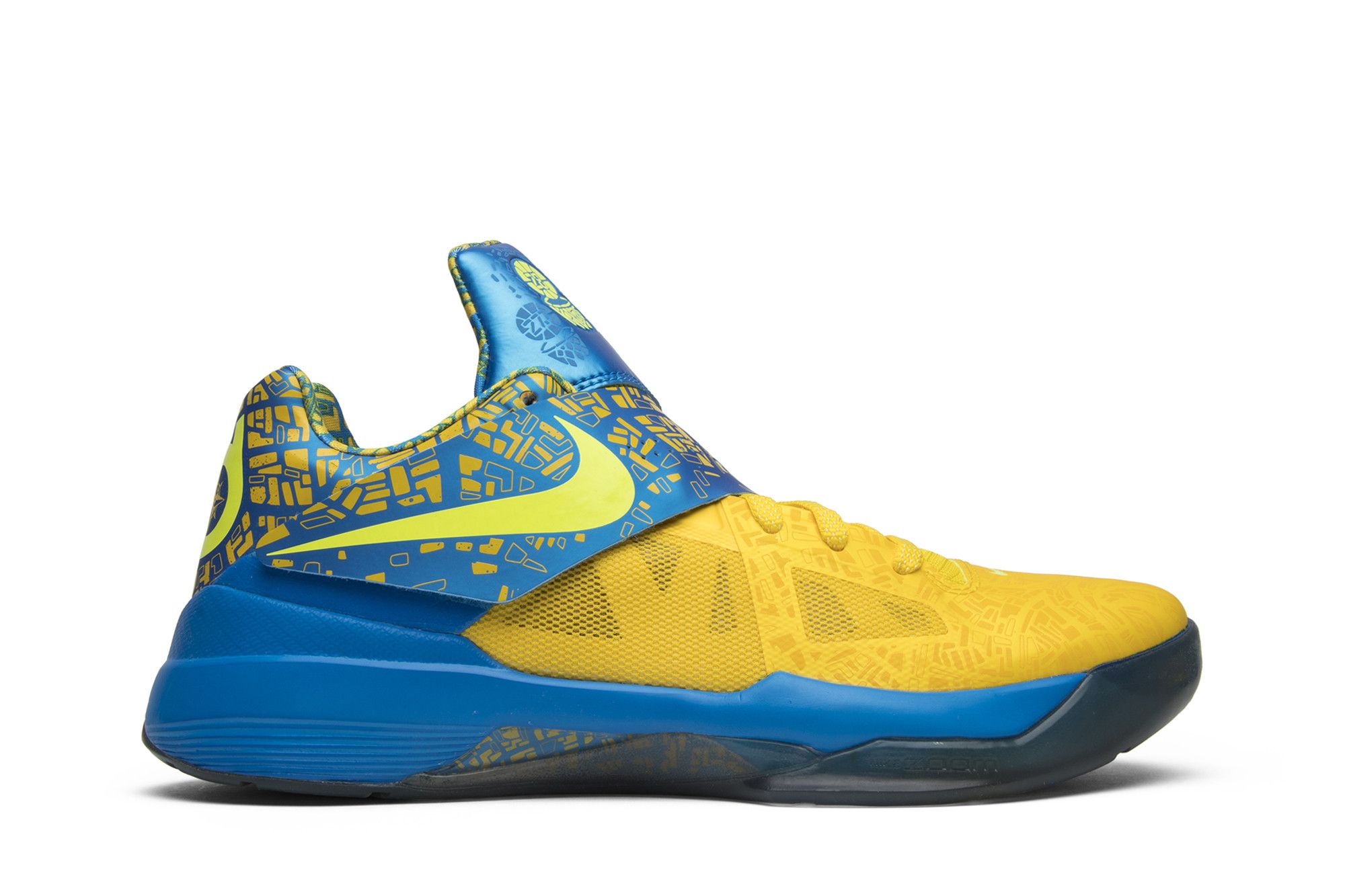 Kd shoes top yellow and blue