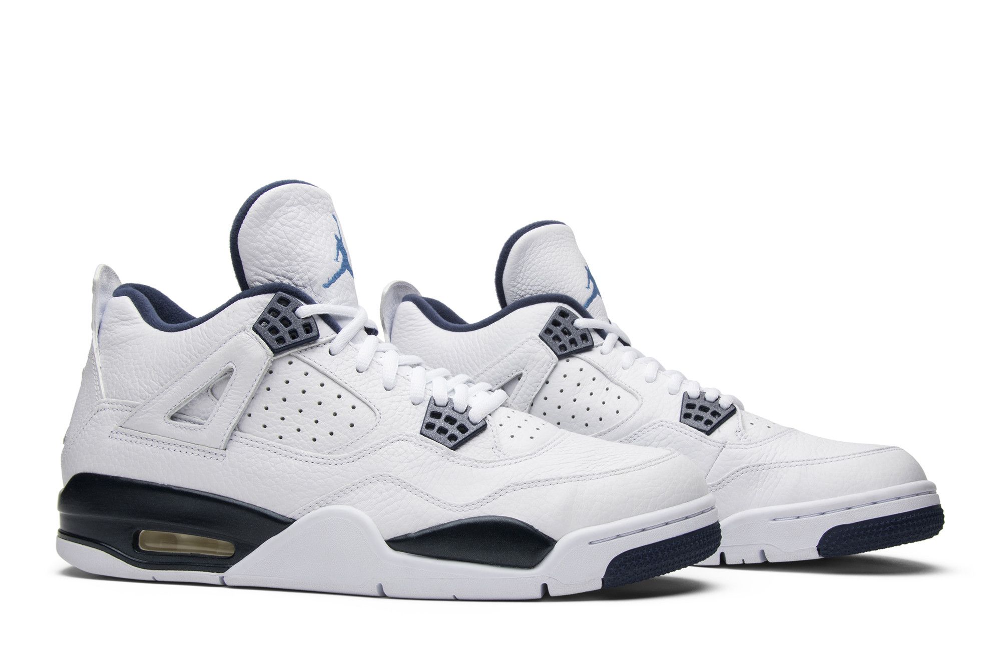 Jordan 4 blanche et bleu hot sale