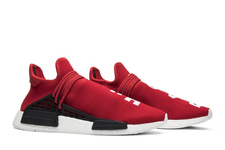 adidas gazelle silver green womens Human Race Running Shoes for Men Women Pharrell Williams White Red Sa –  chenshufang06 main image 0