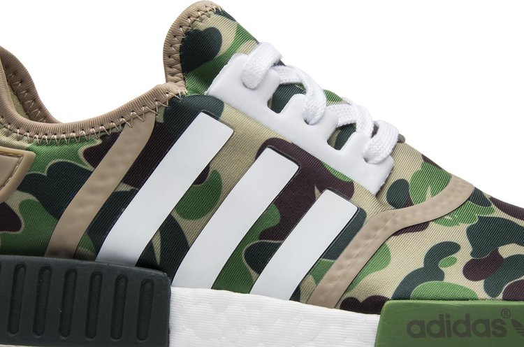 A Bathing Ape x NMD R1 Olive Camo