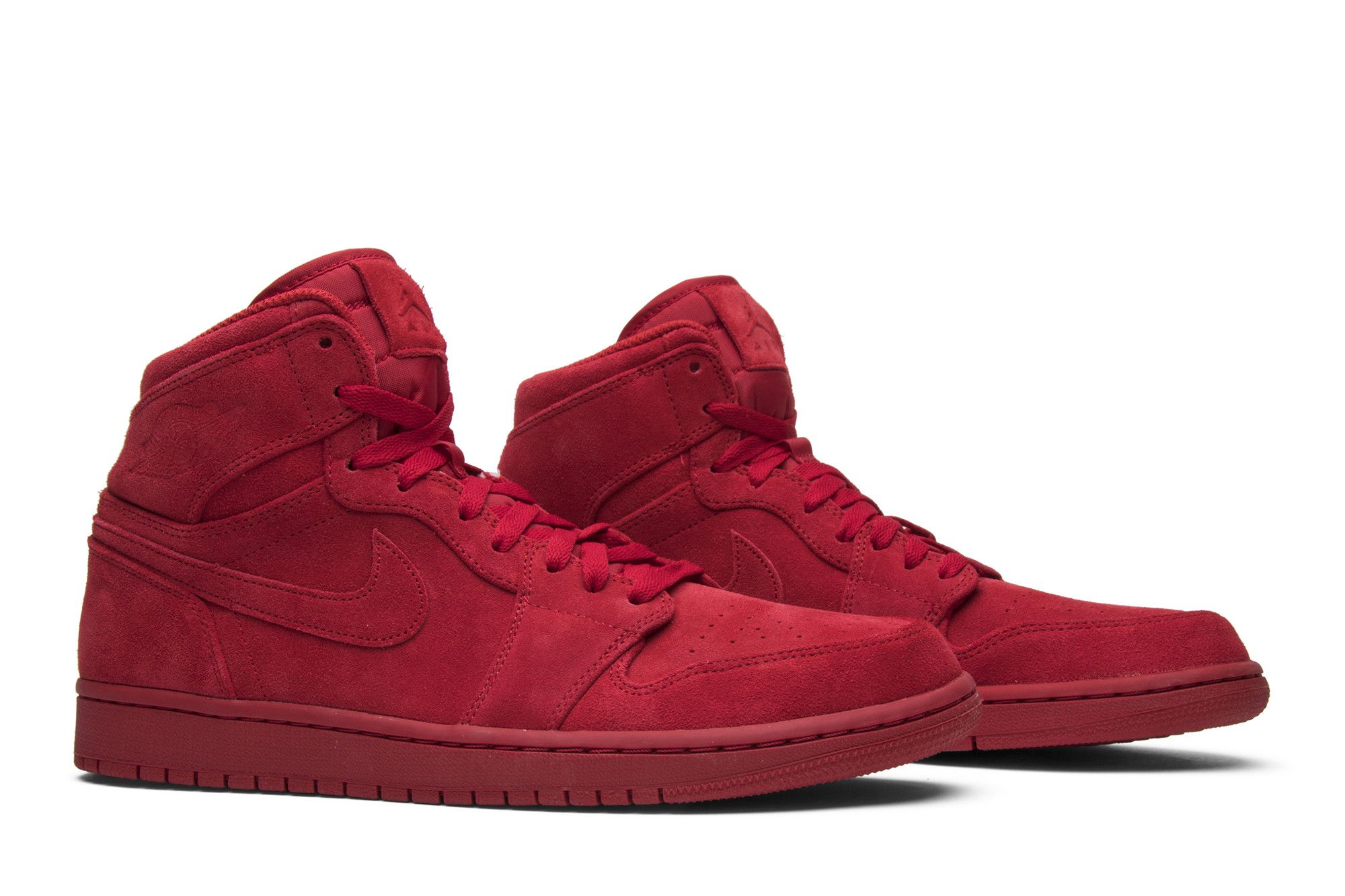 Red suede jordan 11 hot sale