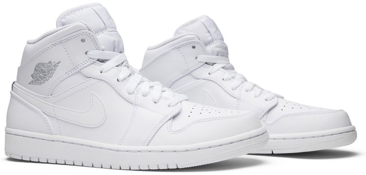 Air Jordan 1 Retro Mid White Pure Platinum