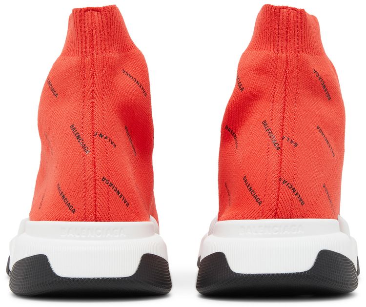 Balenciaga Speed 20 Sneaker All Over Logo   Intense Red